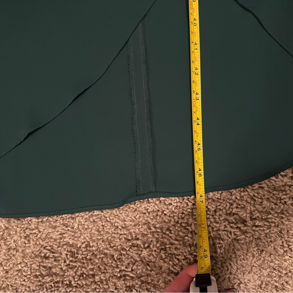 Lulu's Deep Green Midi Dress with Spaghetti Straps - Picture 7 of 7